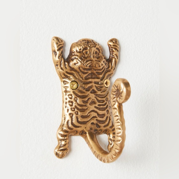 Anthropologie Tibetan Tiger Bath Hook, NWT - Picture 3 of 5